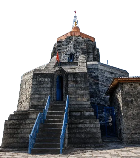 Shankaracharya-style stone temple overlooking Srinagar